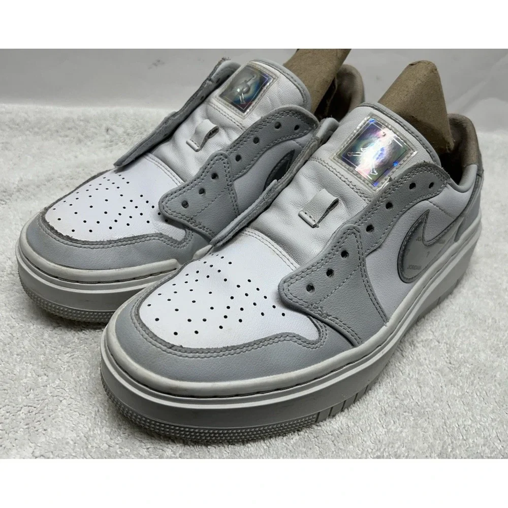 Nike Jordan 1 Womens Size 7.5 White Tear Away Low Athletic Sneaker Shoes